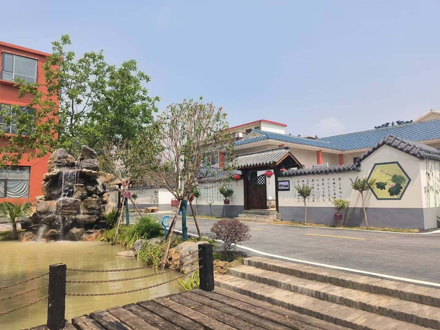 美丽乡村文渠镇李洼文听蝉