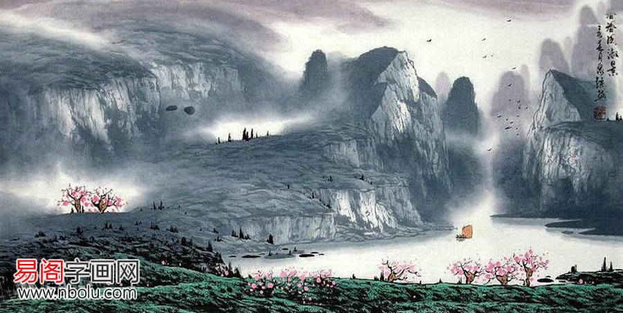 张泉踪漓江山水作品：胸中罗丘壑，腕底大自然_画中游_墨韵_风景