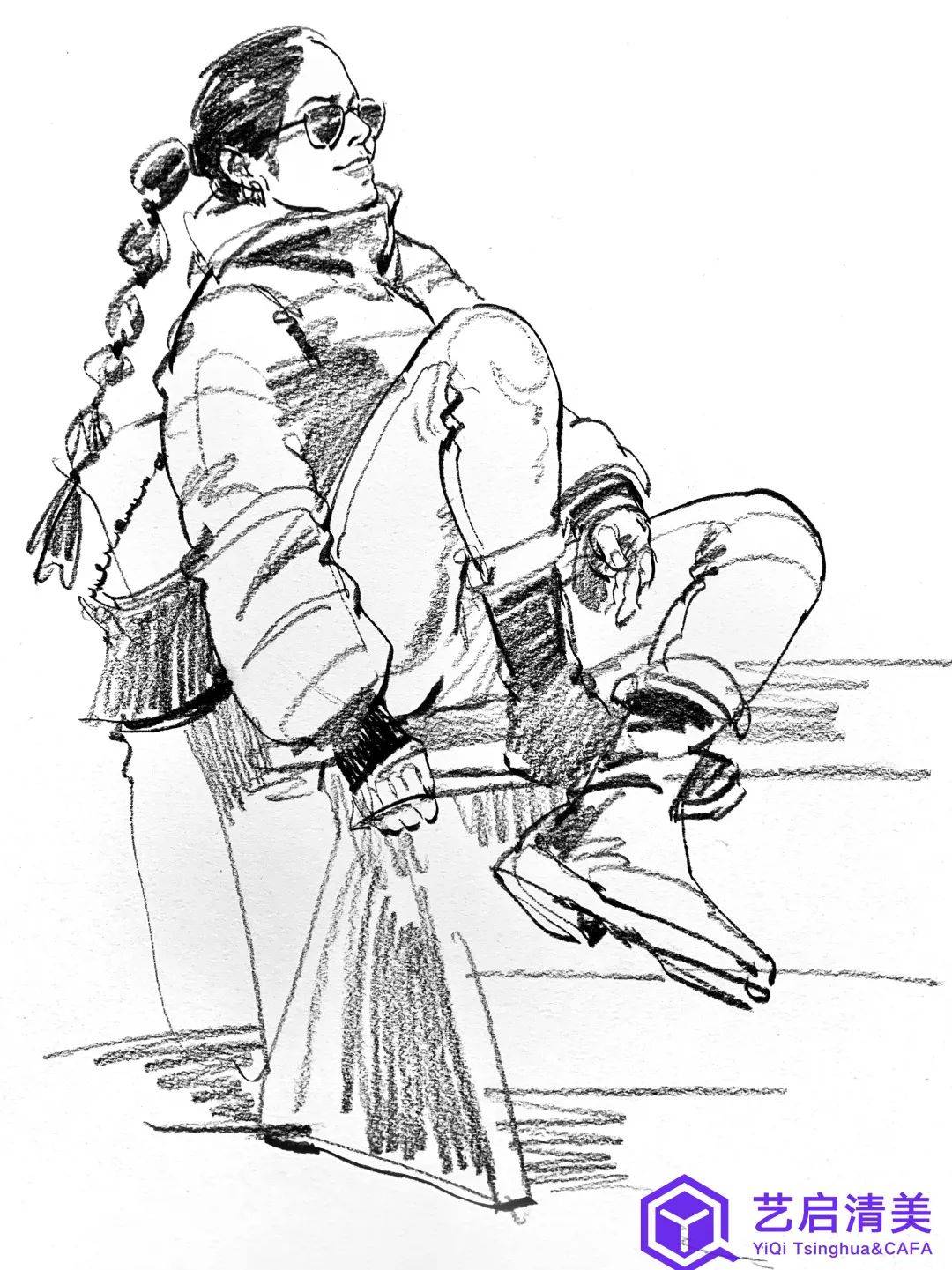 北京艺启清美画室速写名师周愈清