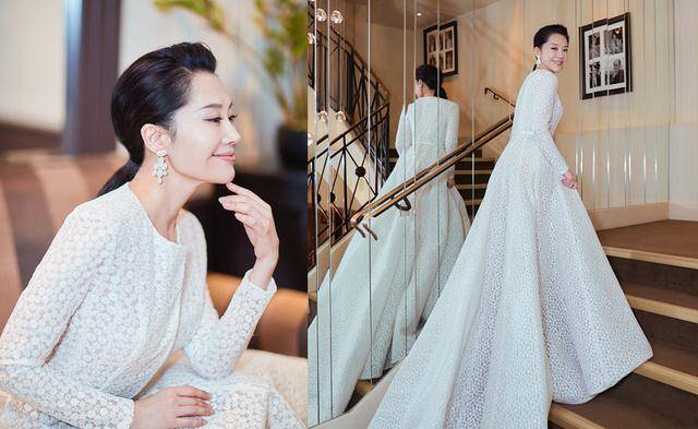 一头短发的许晴像个假小子短裙配时尚却很撩人女人味不减