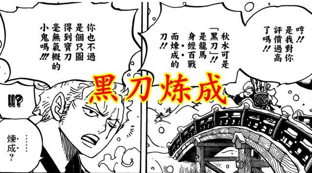 海贼王 和之国篇进入尾声 索隆身上四大坑 一个都没填 黑刀 黑炭 秋水