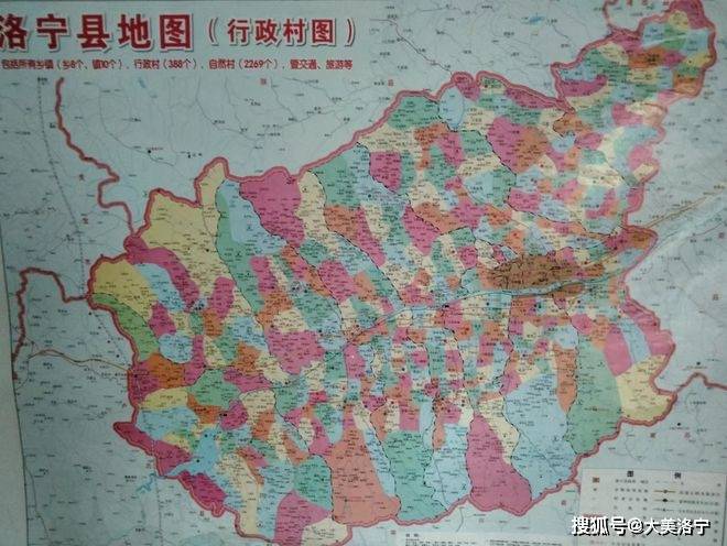 洛宁3D地图乡镇分布图图片