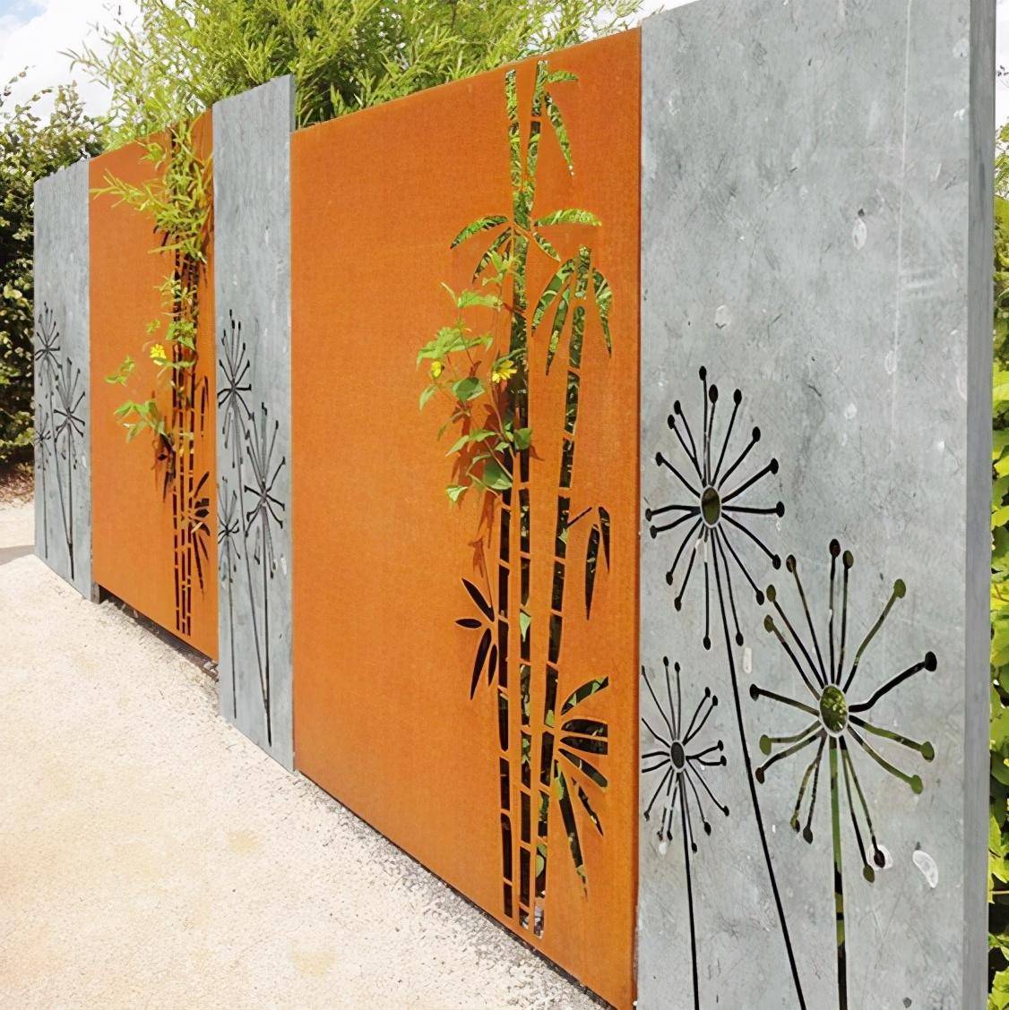 院墙的装饰,完全可以按