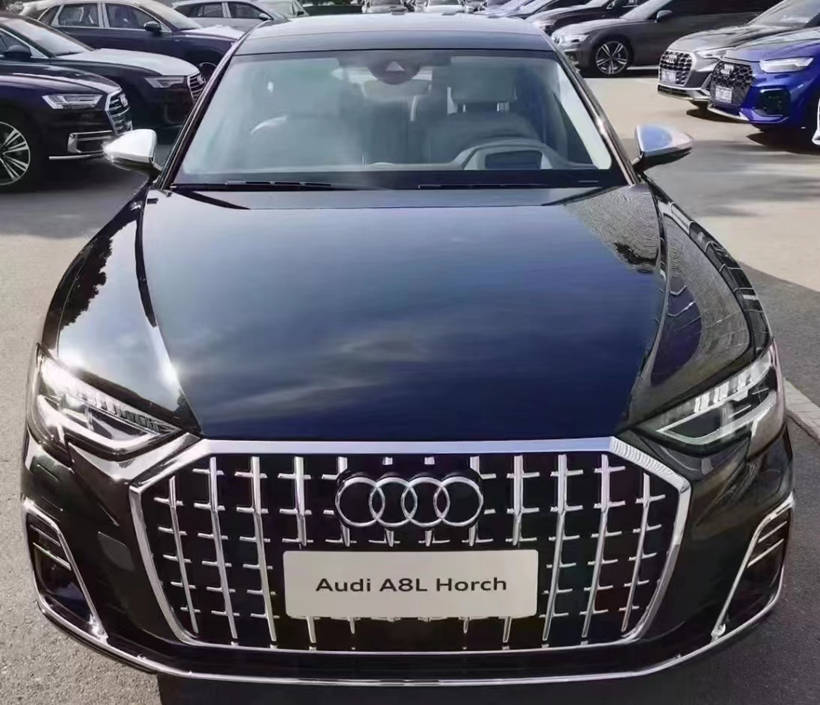 全新一代奥迪a8实拍铁饼轮毂40t豪华霸气质感不输奔驰s级