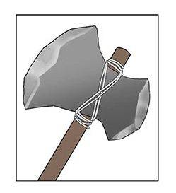 斧头怎么画教你石头斧子的画法教程