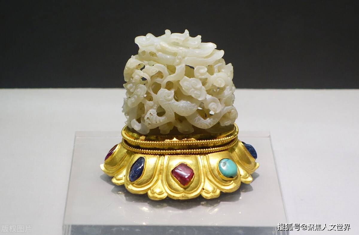 精美绝伦的金玉国宝:出自万历皇帝定陵,巧夺天工的金盖金托玉碗_黄金