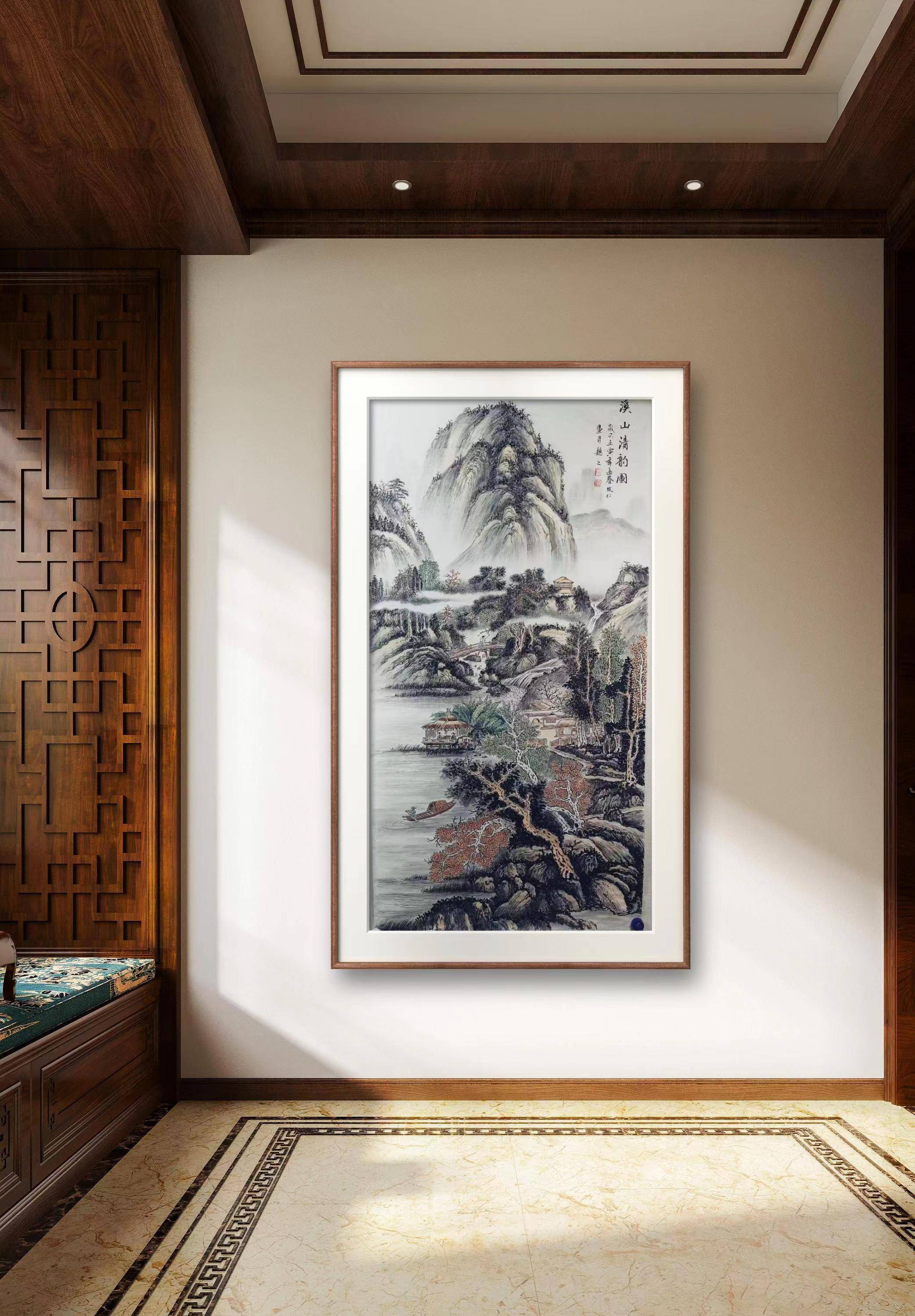 从《溪山清韵图》看时发仁的笔墨意趣