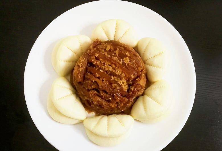 原创厨艺当家热菜烹饪技法24粉蒸荷叶饼夹粉蒸肉