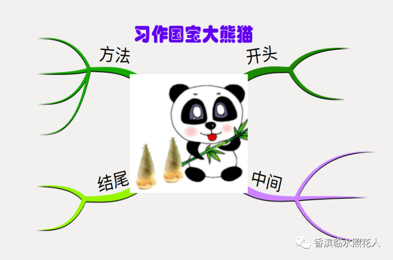 原创思维导图画作文韩乙宁国宝大熊猫十一统编三下第七单元习作