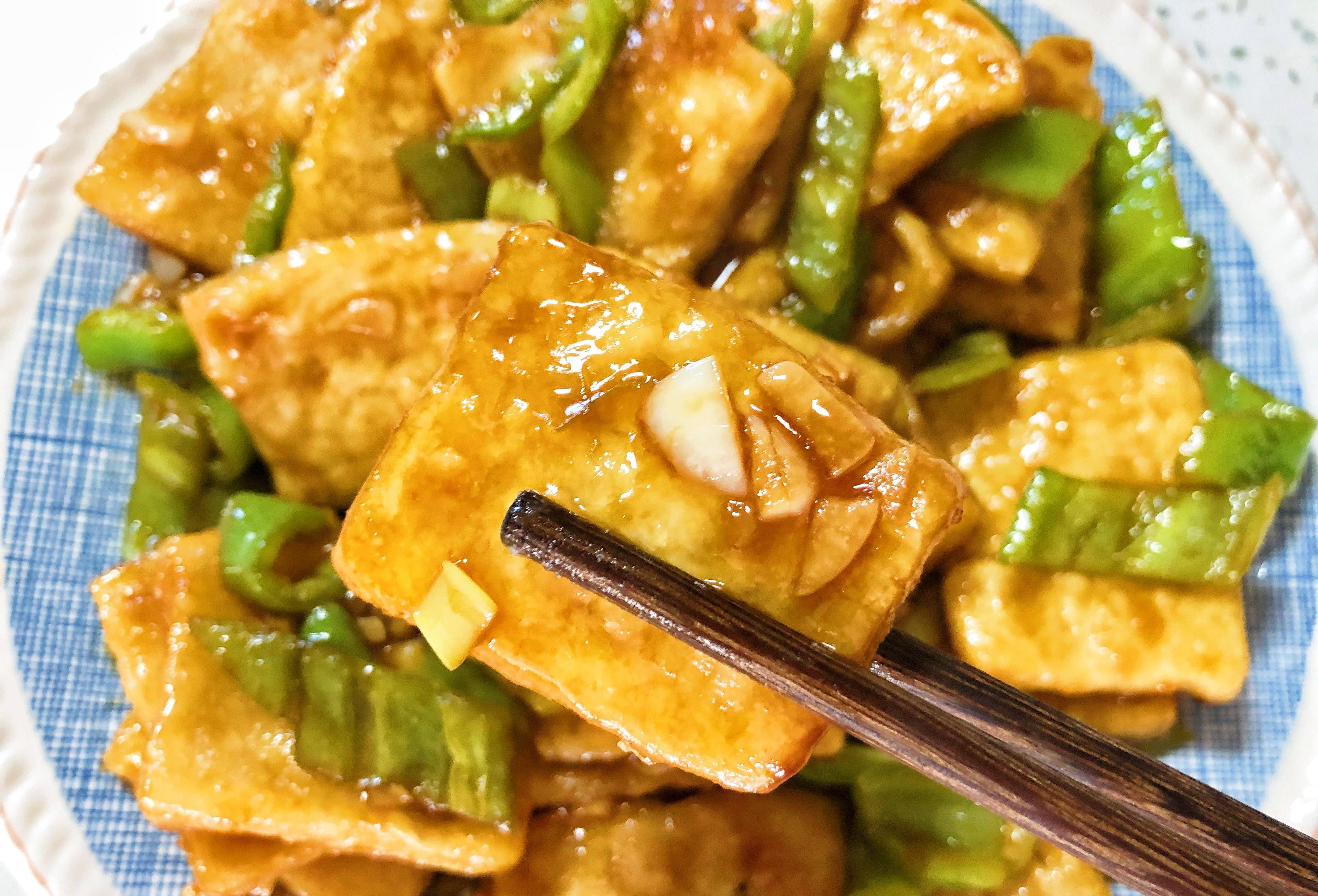 原创1分钟教你做下饭菜焦溜豆腐外焦里嫩汤汁浓郁拌饭吃太香了