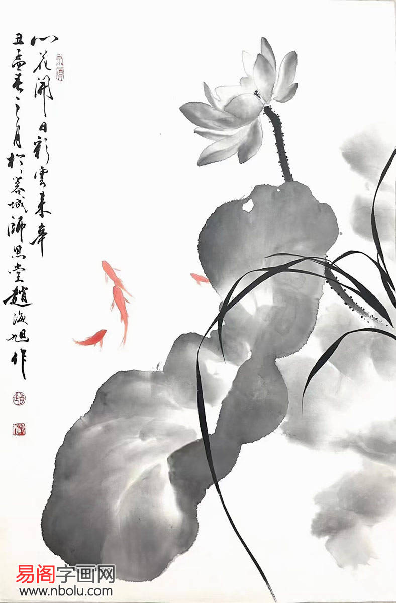 看取荷花净,方知不染心,李长田,楚彦春,赵海旭国画荷花赏析_作品_象征