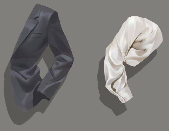 褶皱线条怎么画教你西装褶皱的简单画法