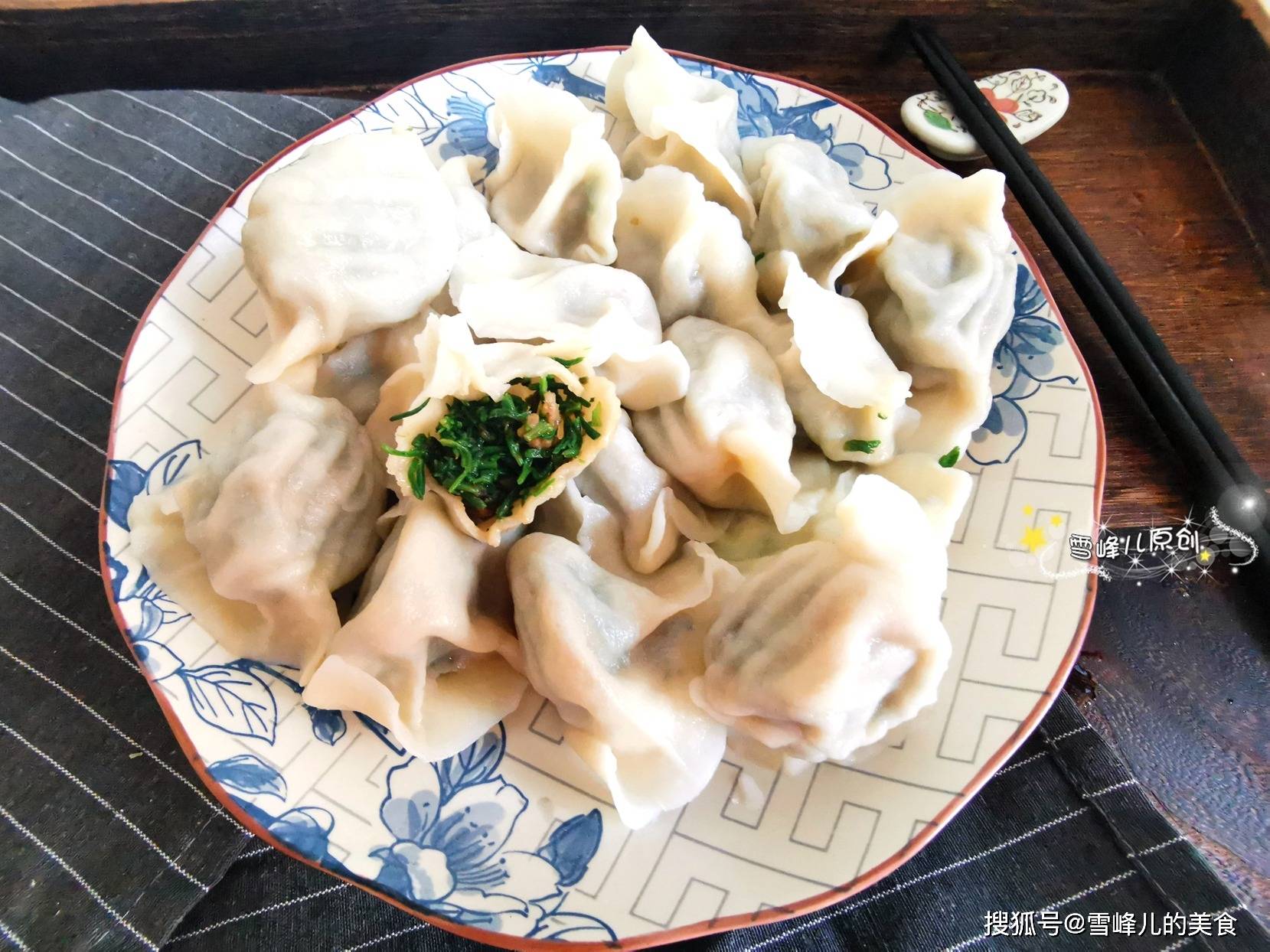 黄须菜包饺子真香啊,鲜美多汁清肠胃,全家都爱吃_东营_饺子皮_季节