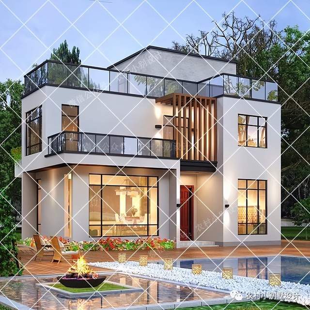 12套现代风格小别墅简洁利落采光好简约自然百看不腻