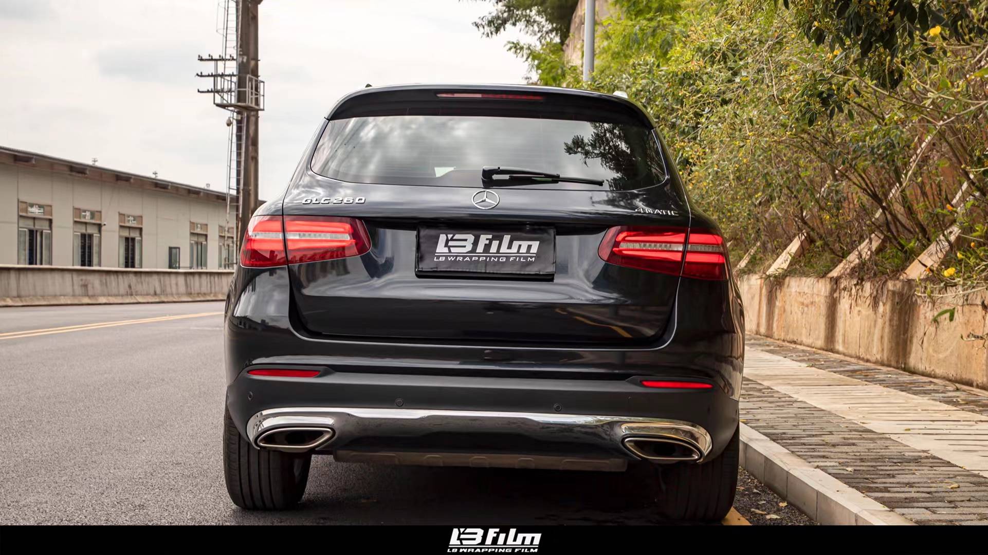 奔驰glc260-lbfilm改色膜珠光黑_搜狐汽车_搜狐网