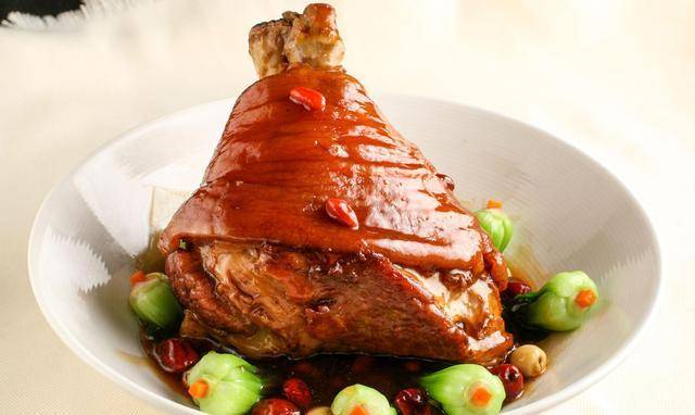 原创红烧猪肘子高压锅版不用油炸45分钟皮酥肉烂无难度味道香