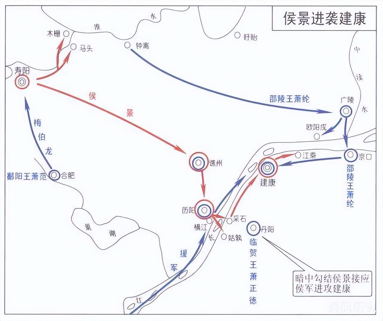 侯景叛乱:侯景一路打到建康无人能挡,却在建康城下犯了难_梁武帝_率军