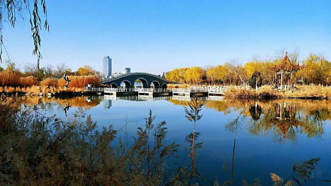 生態公園環伺,與約280畝的體育運動公園僅一街之隔;北塔湖公園,麗景湖