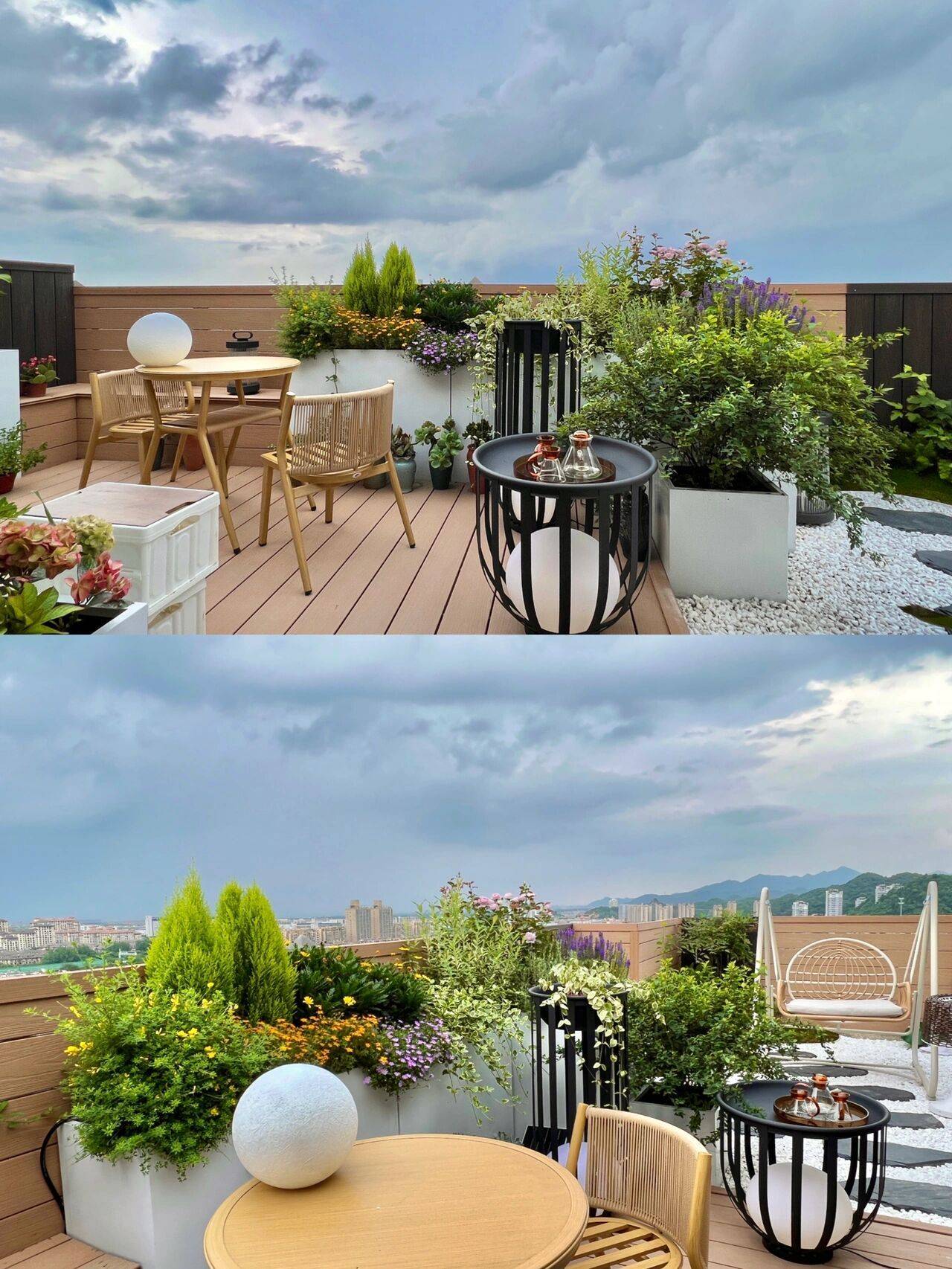 买一栋顶楼带露台的房子只花22w打造个露台花园比别墅还舒服