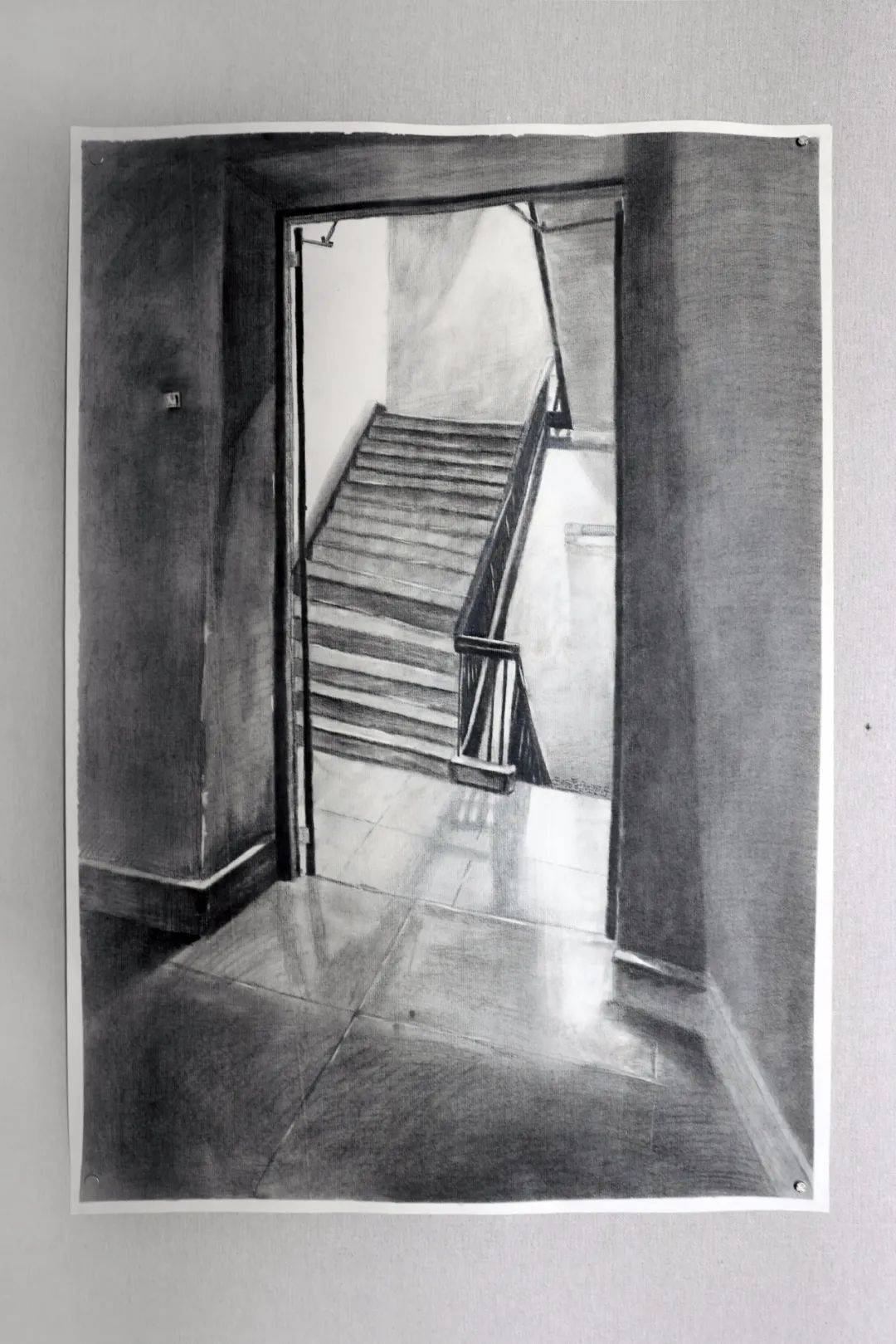 浦江职业技术学校21工美5班素描静物展