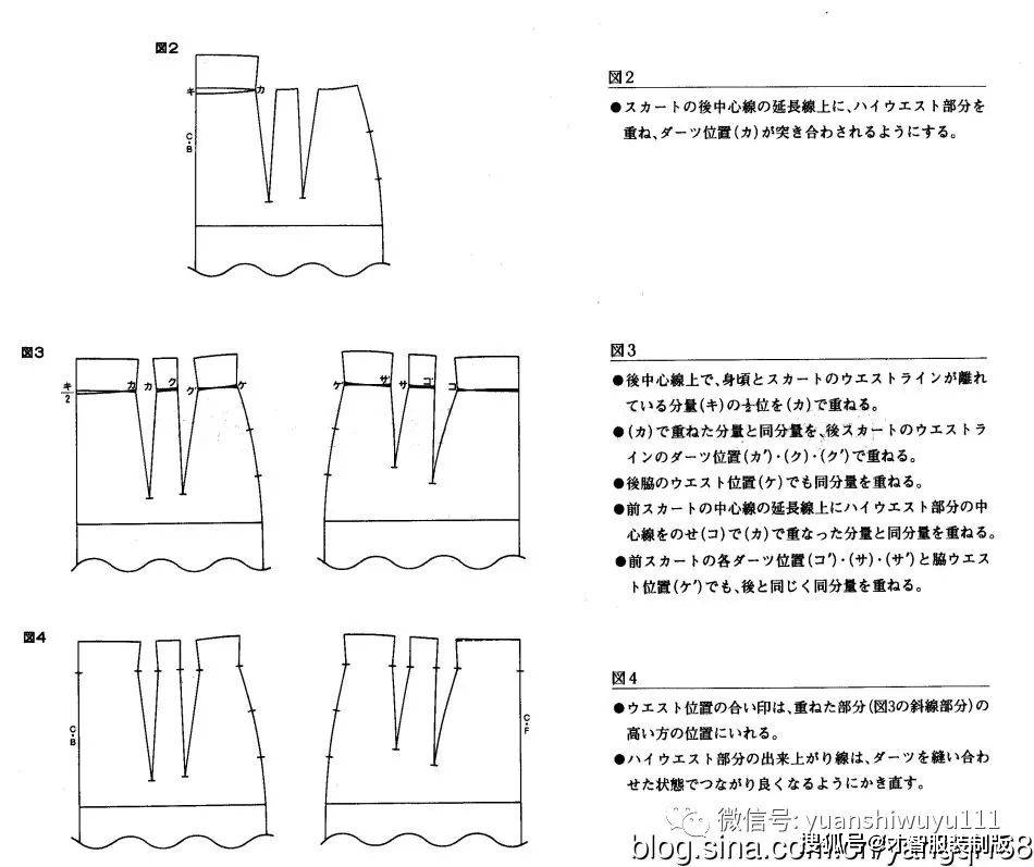 相當經典10款日本半身裙製版紙樣圖紙才智服裝技術