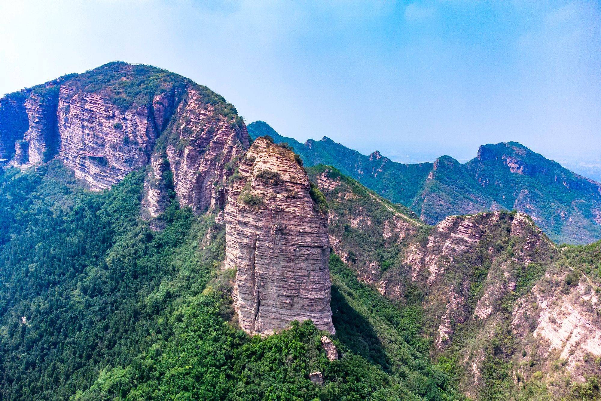 原创河北邢台有一座天台山风景秀美景色奇特是休闲避暑的好去处