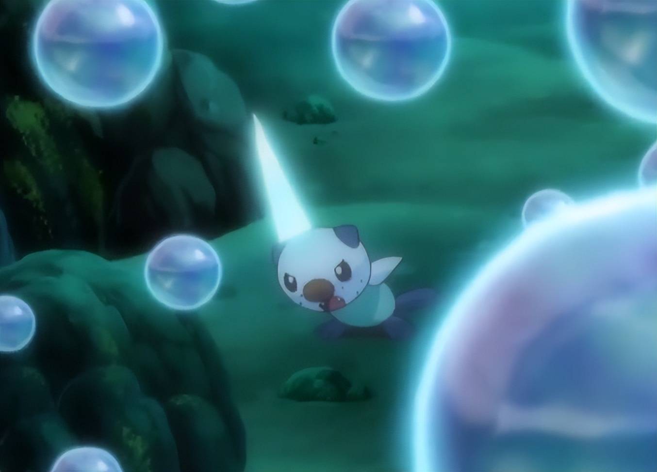 宝可梦小智收服蓝蟾蜍天桐收服泥巴鱼水边的战斗