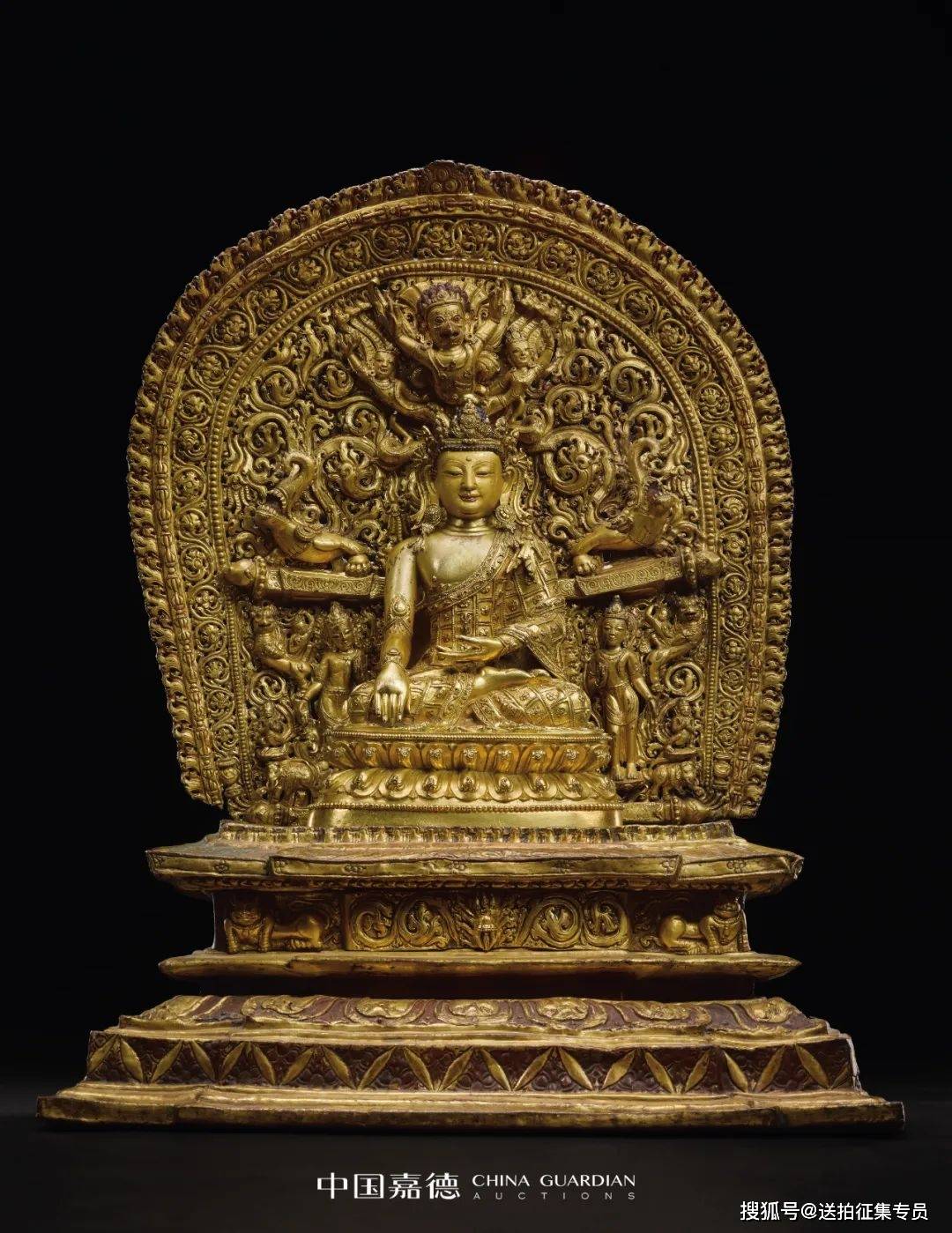 限定SALE安い中國 佛教美術 西藏 / チベット 騎羊佛菩薩像 仏像