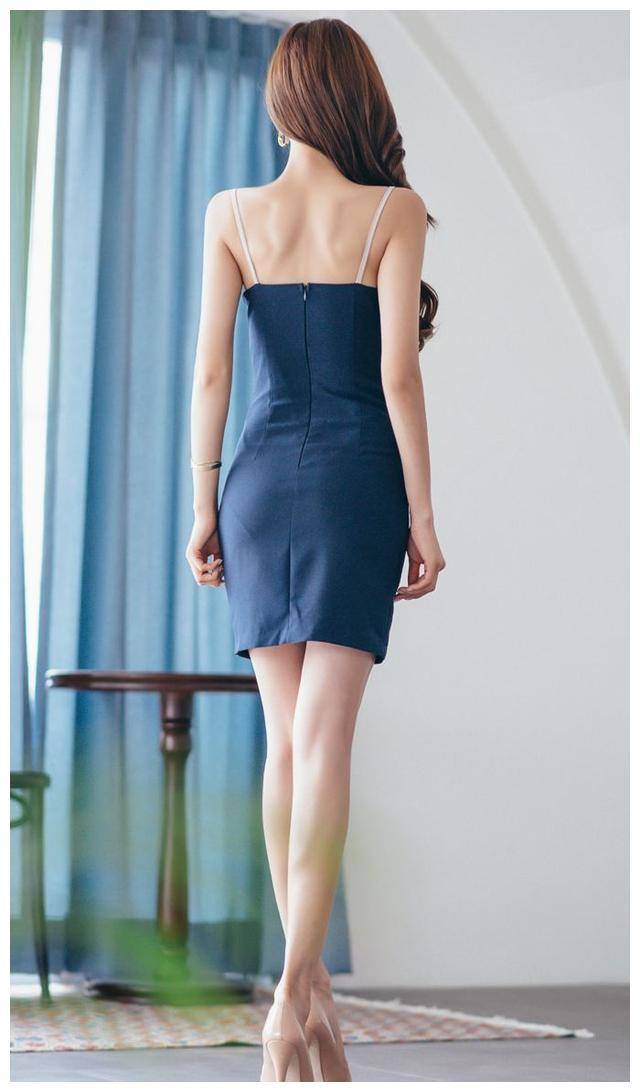 你有你的蓝色土耳其,我有我的蓝色包臀裙_裙子_姐姐_衣服