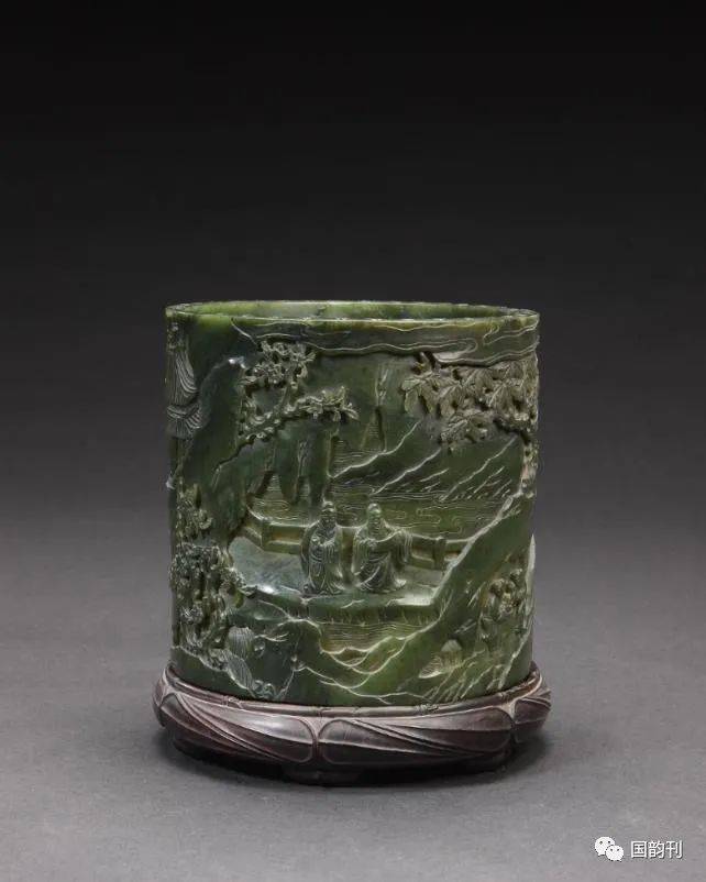 文房用玉文人雅士的珍贵之物玉笔筒