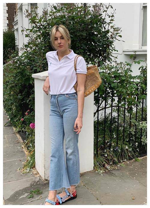 polo衫与牛仔裤联手演绎复古风,引领别具一格休闲范_polo_look_时尚