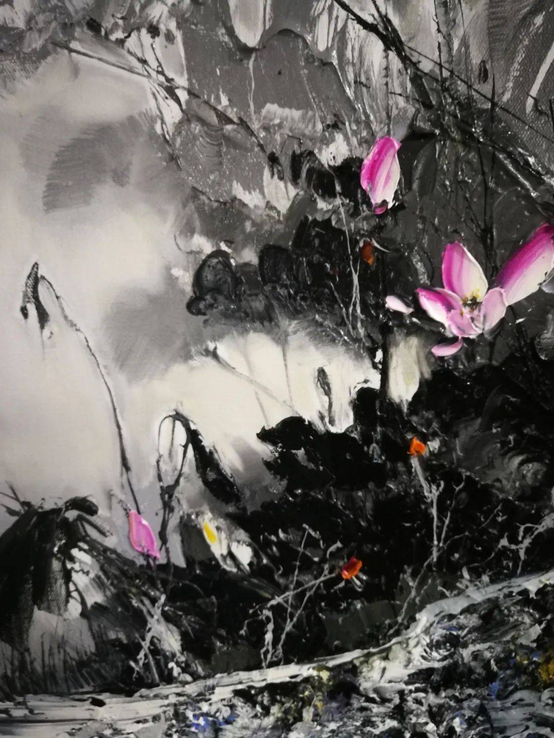 原创莲董仙舟油画作品