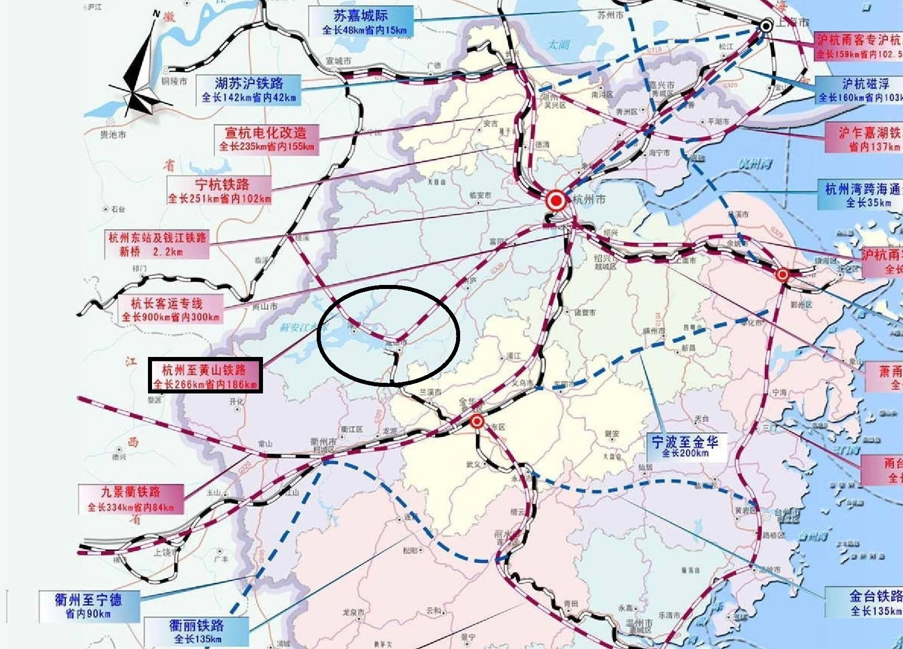 原創洞悉浙江省高鐵規劃奇特的走向的原因可能是在為杭衢高鐵做準備