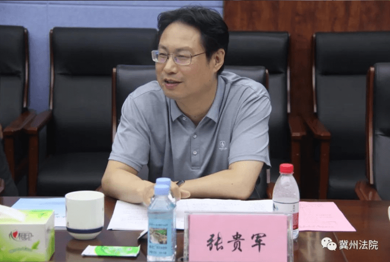 河北省法院副院长胡华军到衡水市冀州区法院调研指导审判执行工作_门