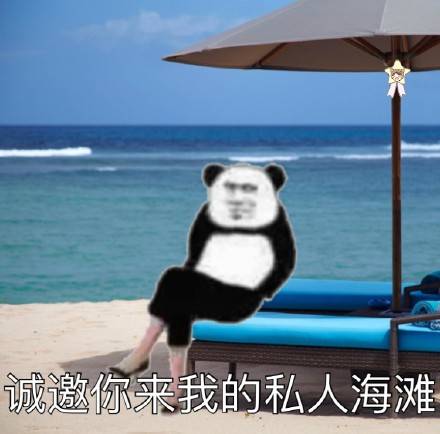 熊猫头穿高跟鞋端坐系列