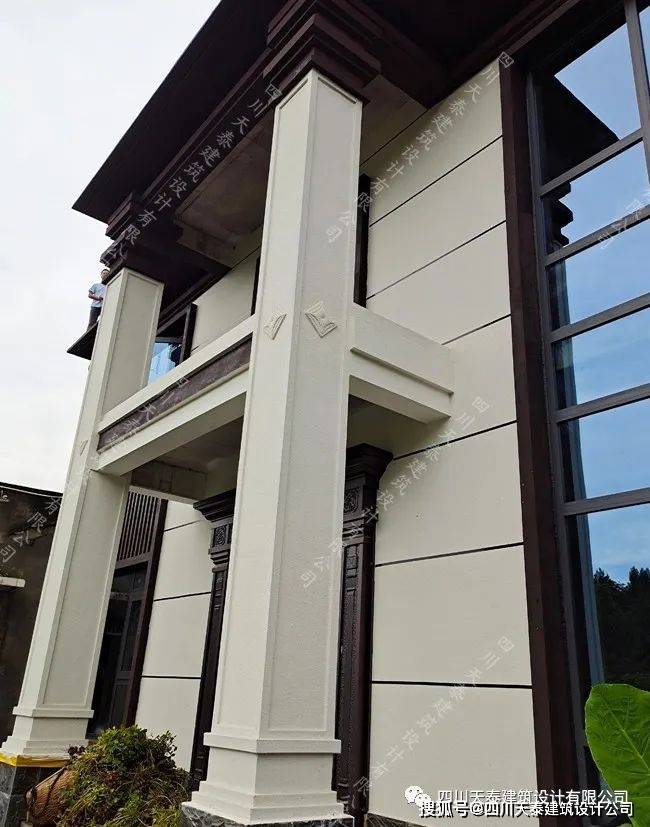 绵阳三台农村自建别墅完工实景 三层新中式风格别墅 绵阳施工队_先生