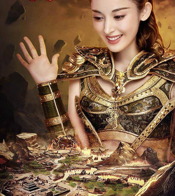 古力娜扎原始传奇代言造型曝光,比薰儿还好看_游戏_苍穹变_cos