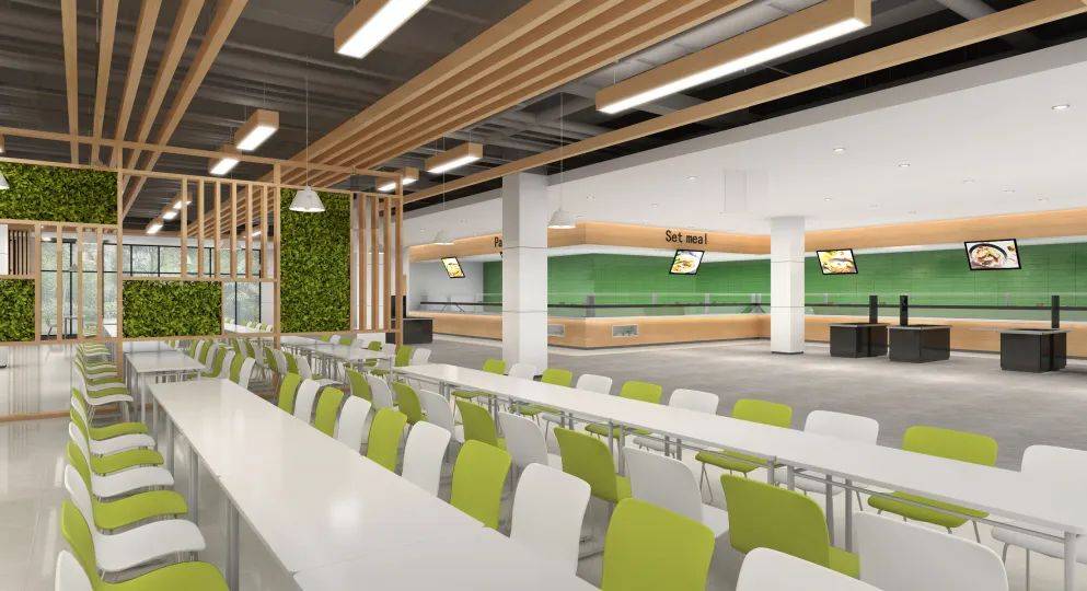 生态农场就餐空间效果图主题活动,多元就餐区:二层相较于首层更为