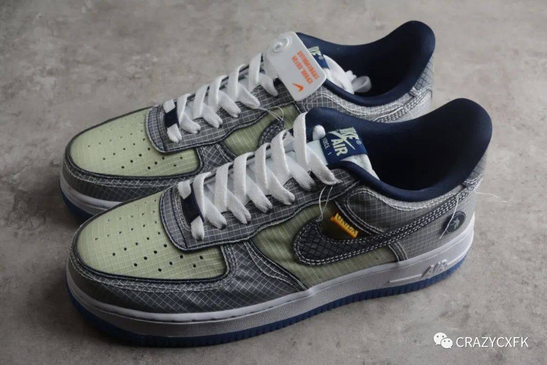 耐克nikeairforce1空军一号湖水蓝联名洛杉矶限定运动鞋