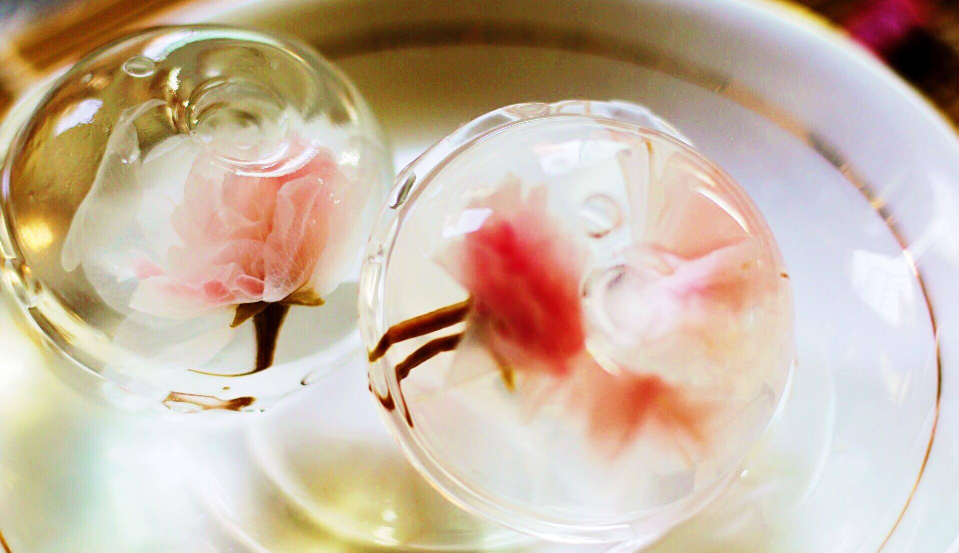 水信玄饼-美食中的水晶球_樱花_日本_红糖