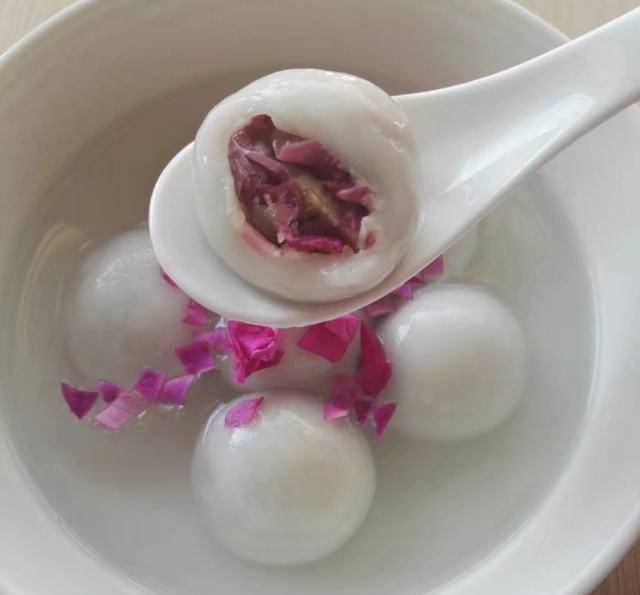 原创鲜花玫瑰汤圆玫瑰花散发的那种香甜的气味简直馋死人了