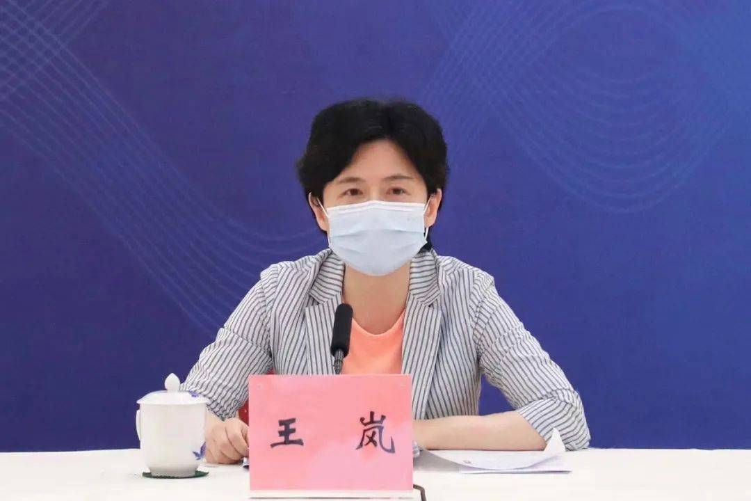 区委书记王岚出席会议并讲话,区委常委,副区长杨元飞主持会议,副区长