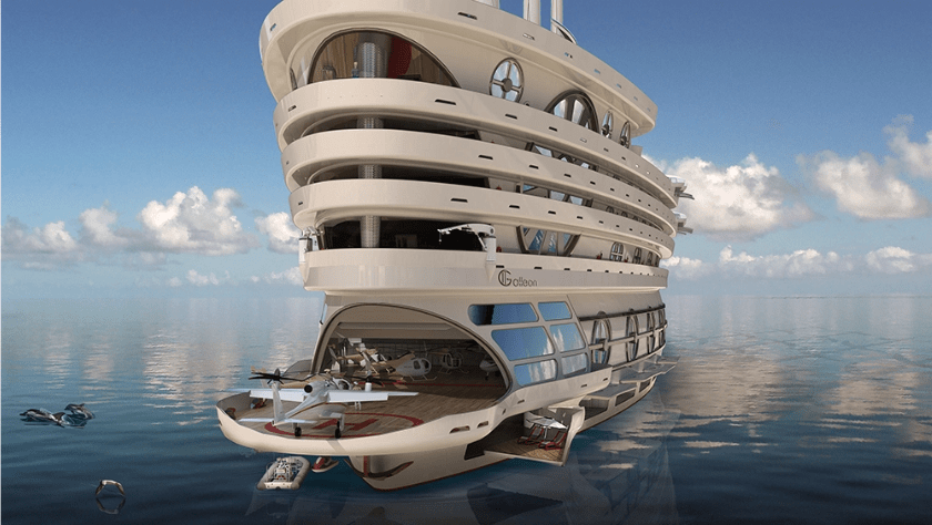 galleongigayacht移动的海上城堡