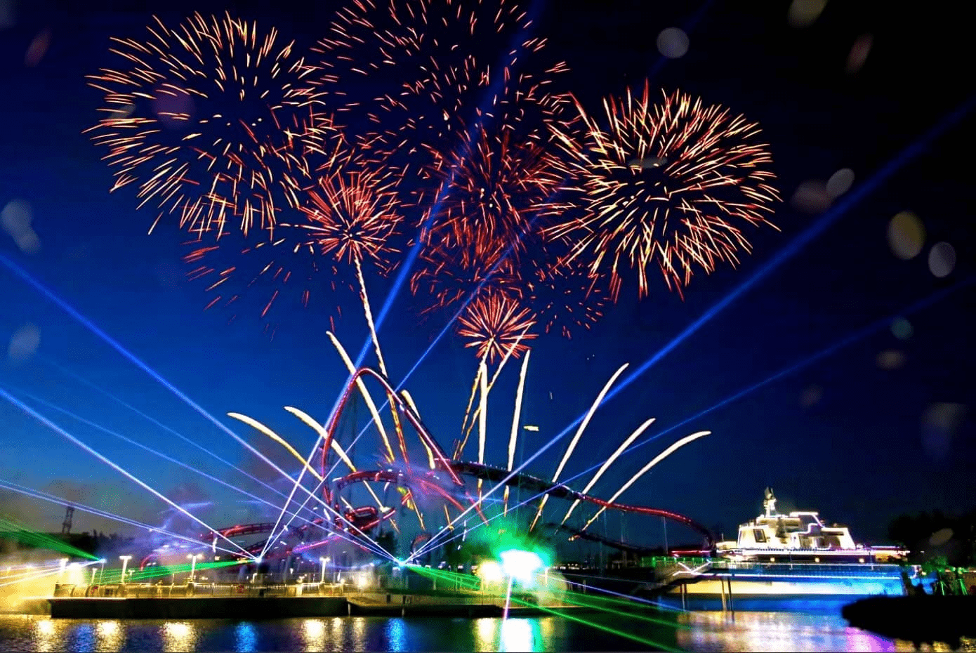 宁波方特举行周年庆 开启夏日大狂欢_活动_烟花_游客