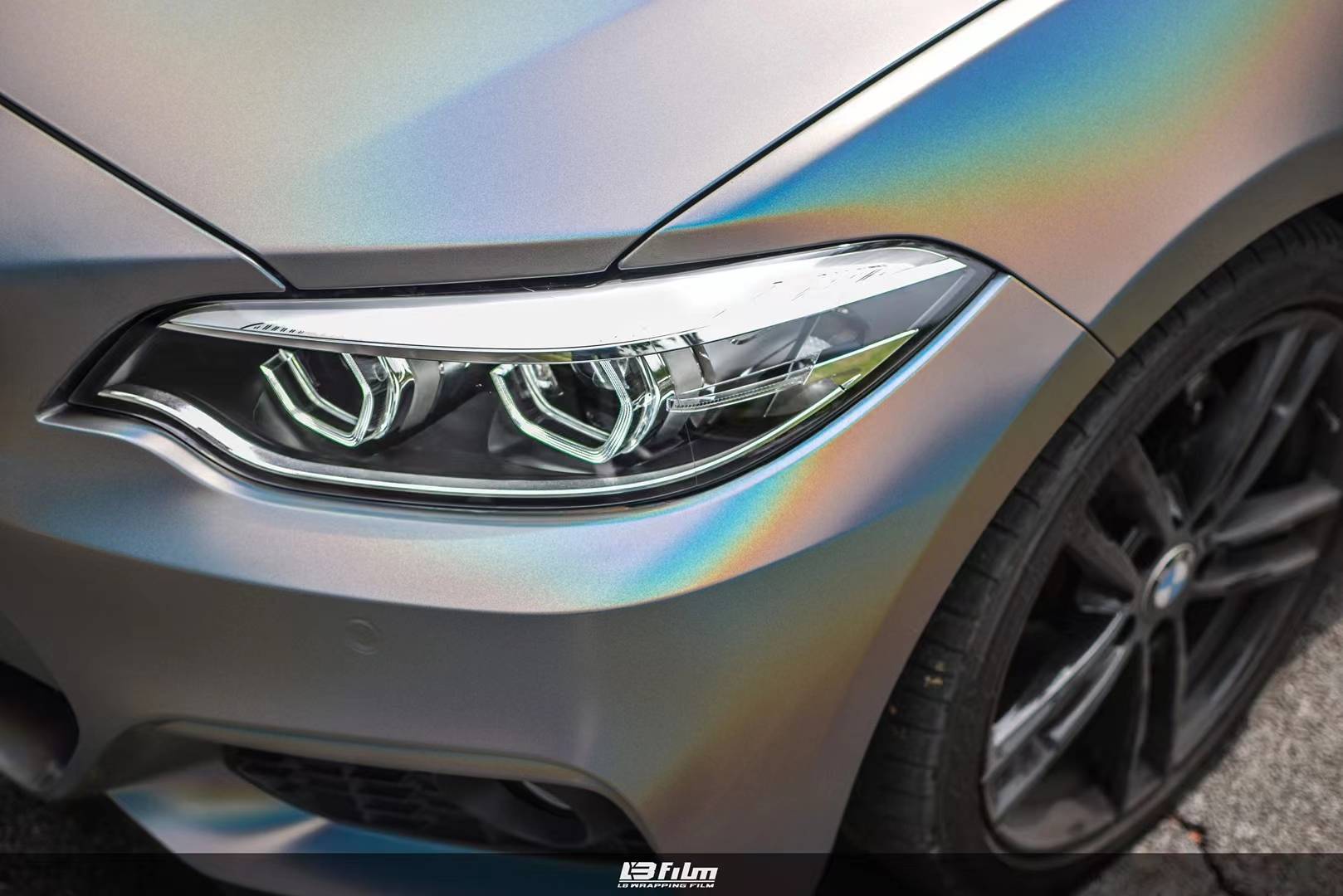 宝马-2系lbfilm改色膜亚面锦绣灰,七彩斑斓的灰_搜狐汽车_搜狐网