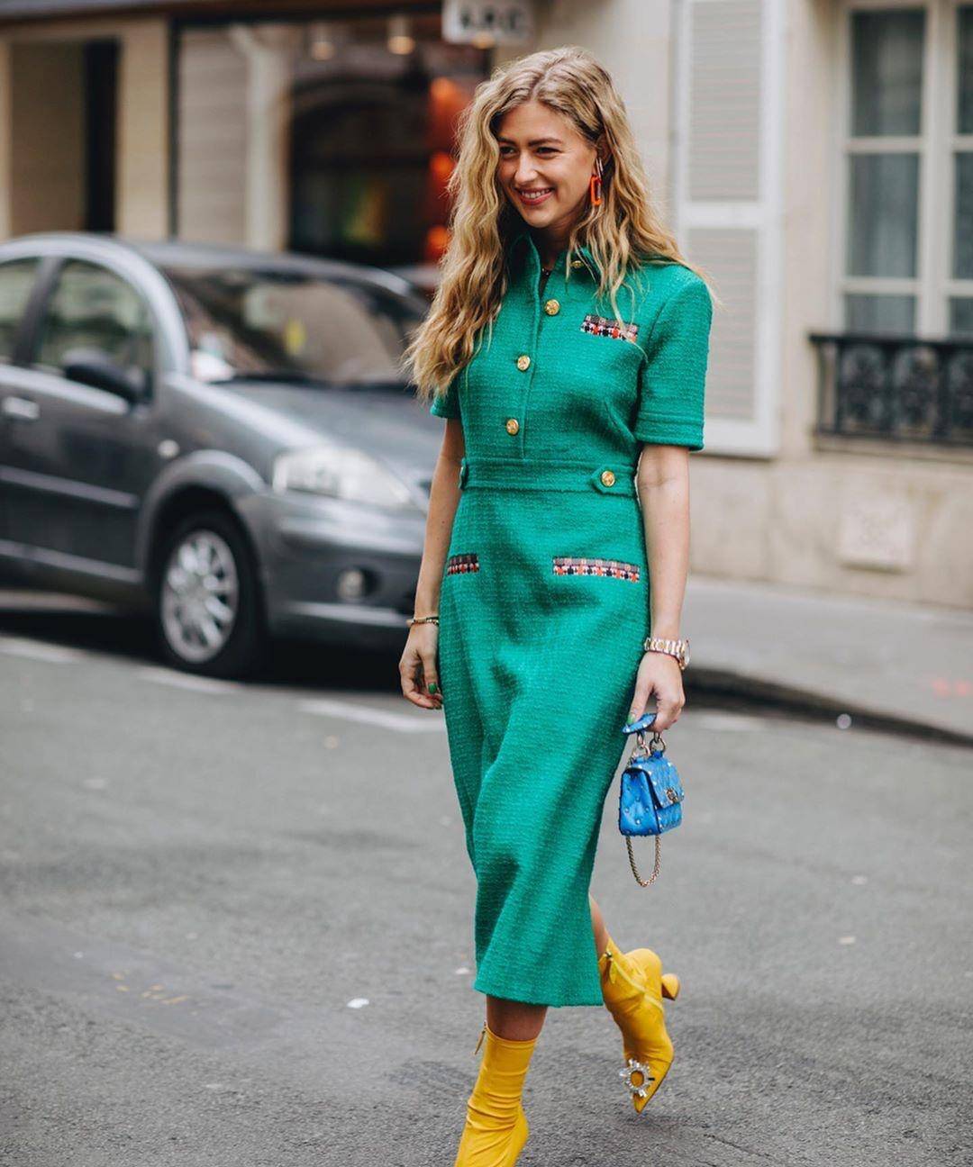 原创撞色女王丹麦博主个性时尚教你玩转撞色穿搭穿出高级感