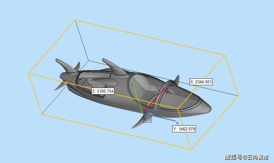 超大型3d智造鲨鱼艇云尚智造