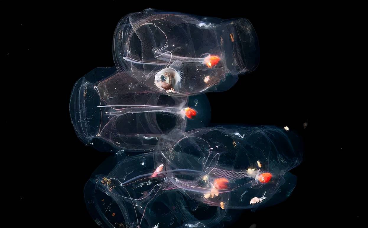 原创樽海鞘像荔枝味的透明果冻鱼在温室效应中扮演重要角色