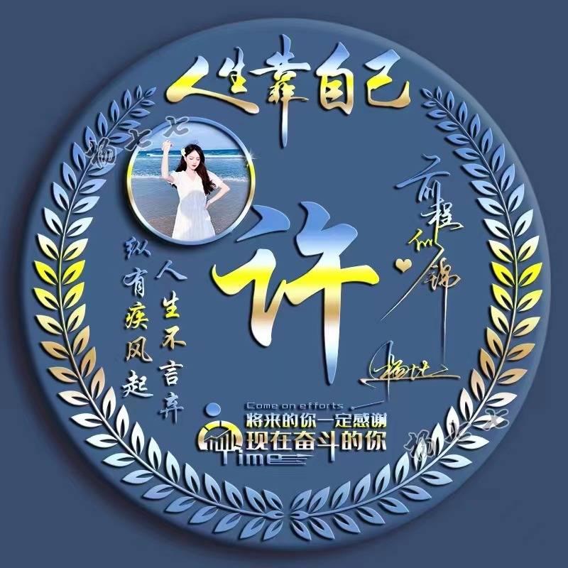 66张精致高端商务个性姓氏头像,不要错过_圆盘_初出_颖子