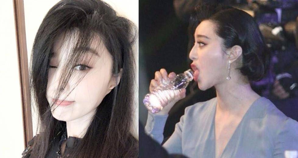 原创女星喝水骚操作颖宝普通冰冰霸气最后一位姿势想起什么